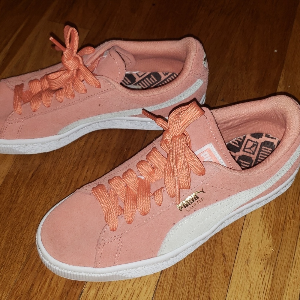 Peach Puma Sneakers